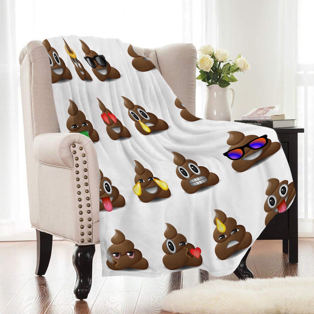 poop-emoji-throw-blanket